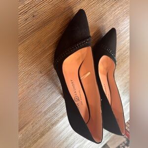 Chinese Laundry Black Heels with Studded DetailSize 7